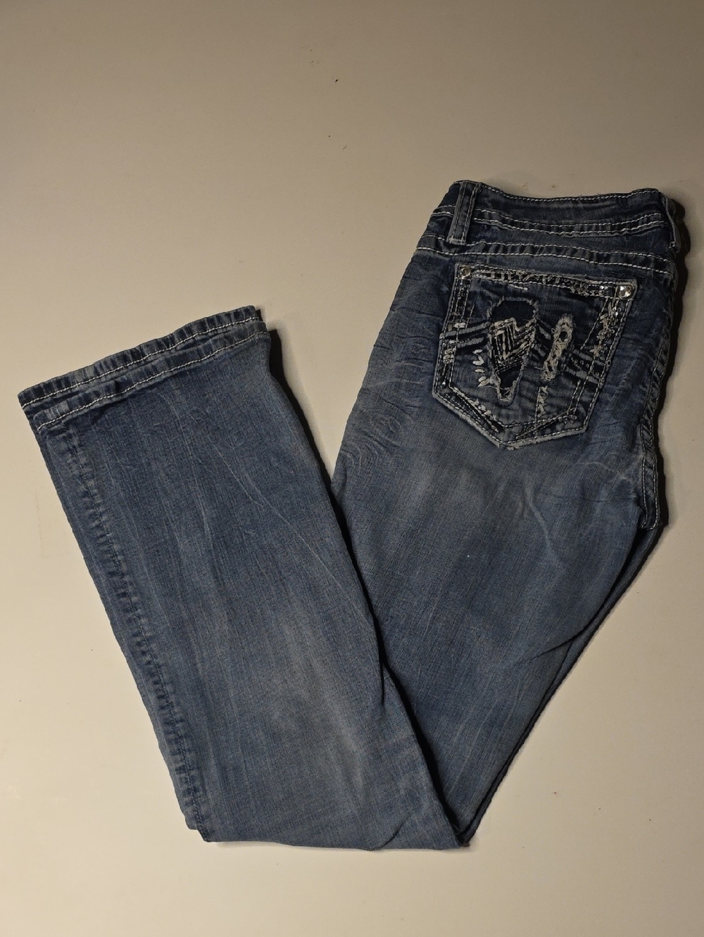 MISS ME Women’s Light Blue Bootcut Jeans